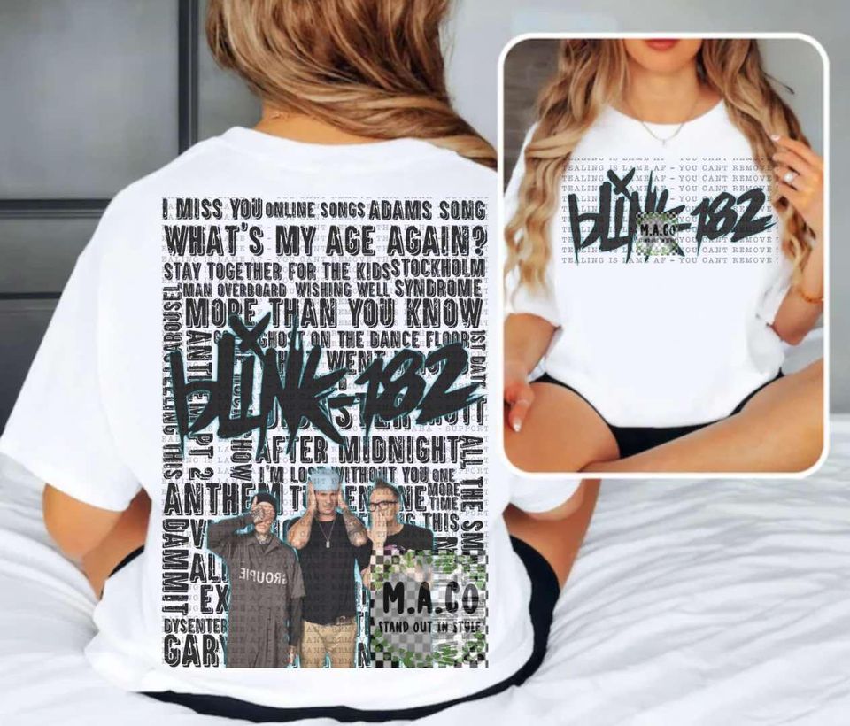 B182 song title tshirt B182 merch shirt