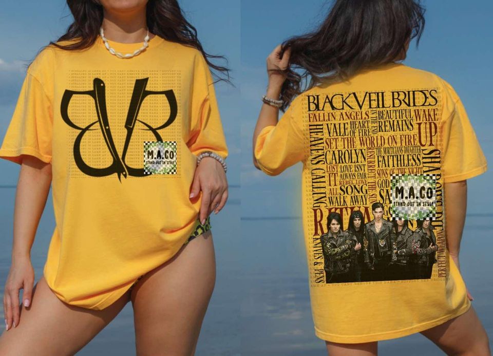 BVB tshirt Black Veil Brides Song title tshirt merch