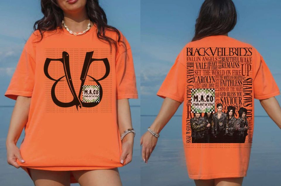 BVB tshirt Black Veil Brides Song title tshirt merch