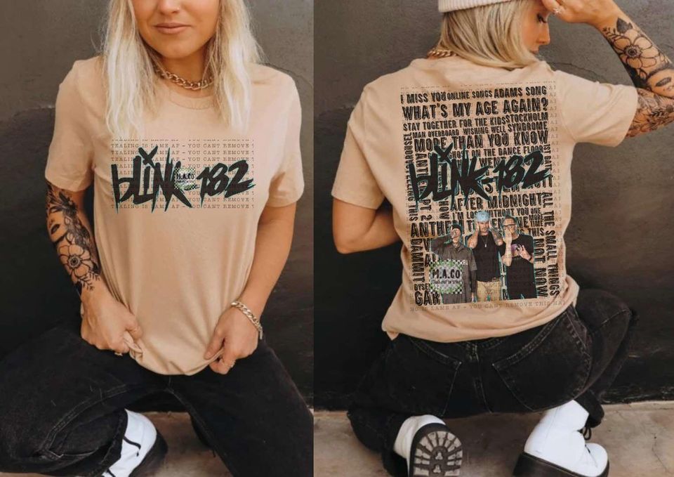 B182 song title tshirt B182 merch shirt