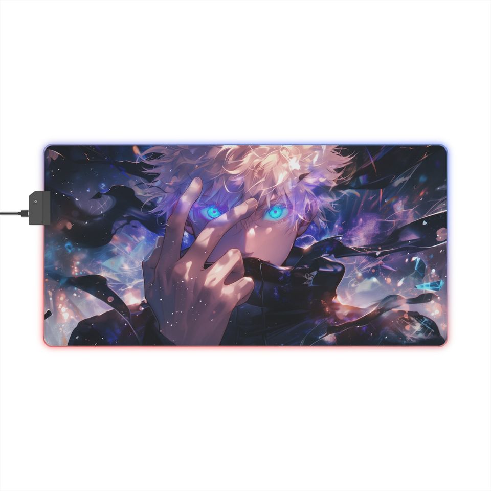 Satoru Gojo LED RGB Mouse Pad