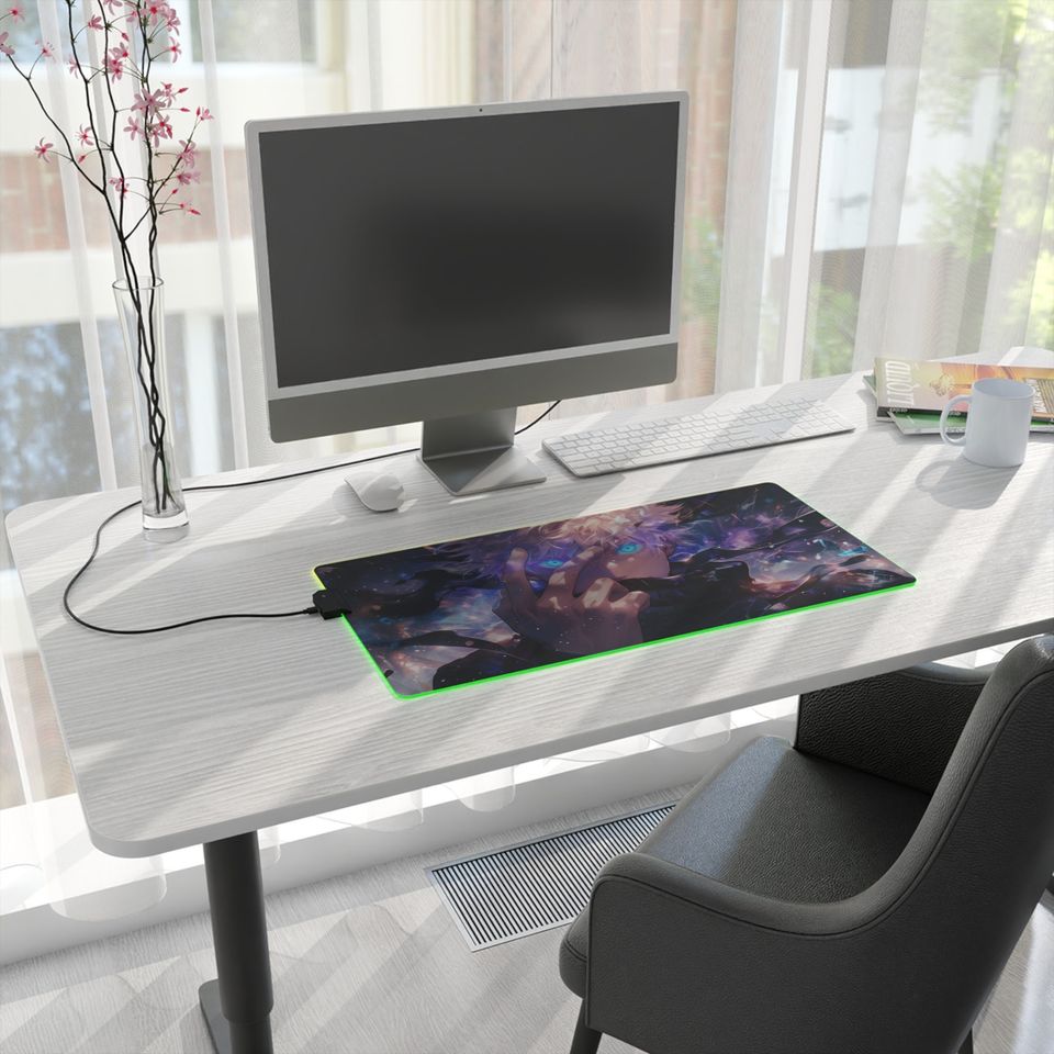 Satoru Gojo LED RGB Mouse Pad