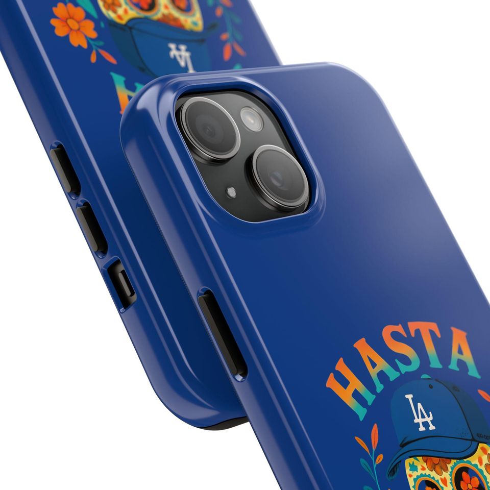 LA Dodgers Tough Phone Case: Hasta Muerte Design
