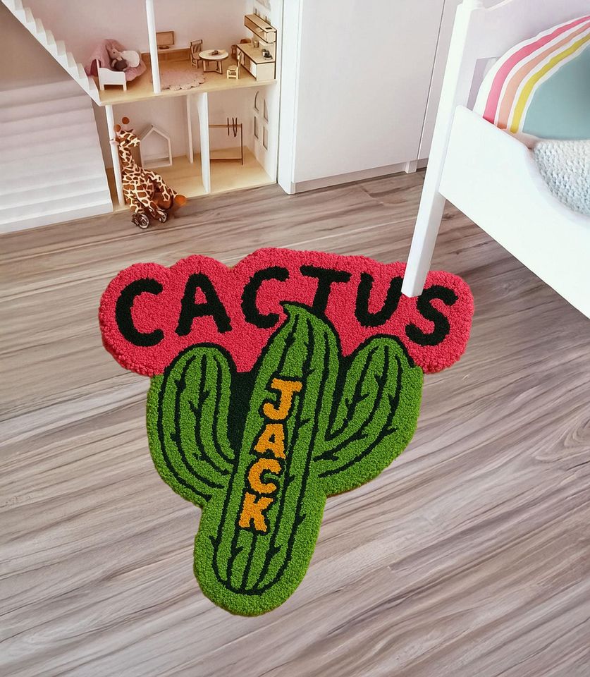 Travis x Murakami Rug: Cactus Jack Flower Design