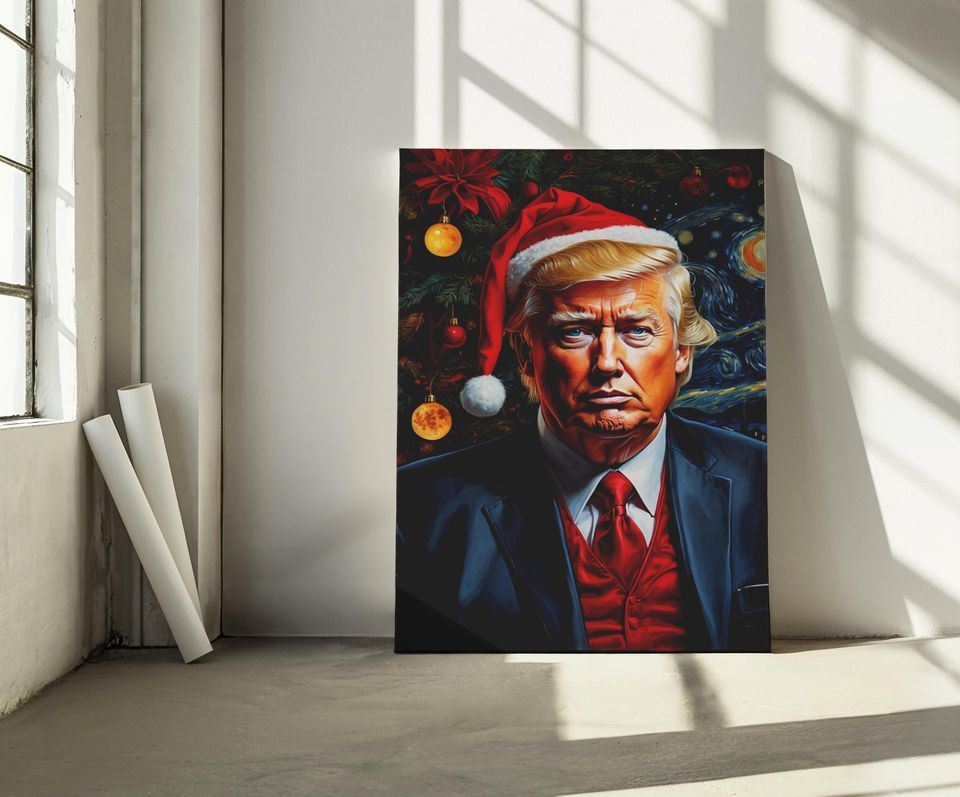 Christmas President Donald Trump Poster