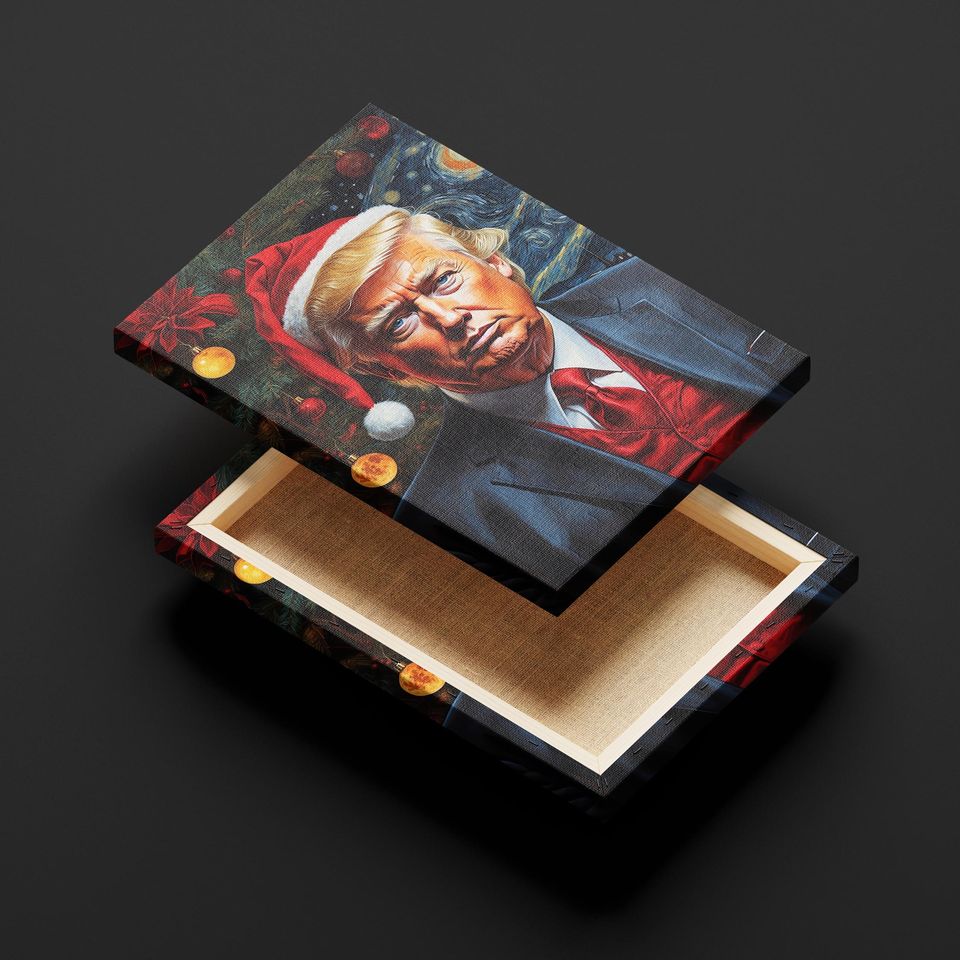 Christmas President Donald Trump Poster