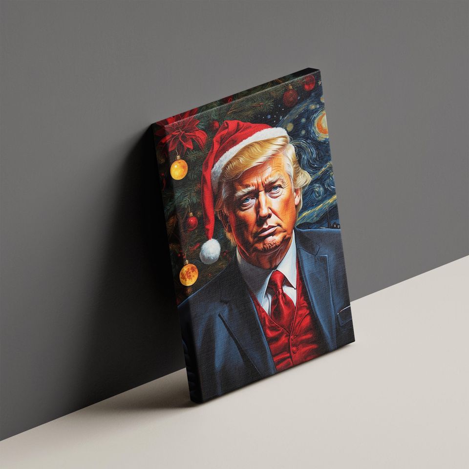 Christmas President Donald Trump Poster