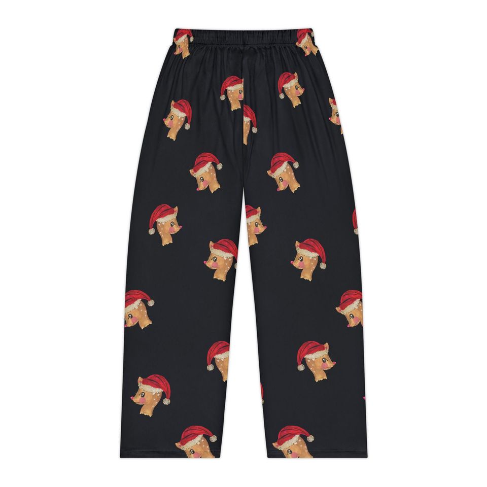 Christmas Fawn Pattern Women's Pajama Pants