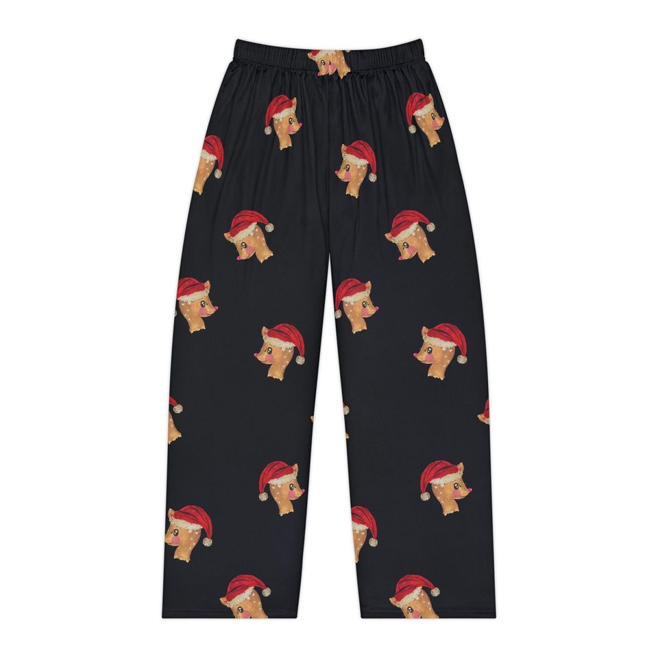 Christmas Fawn Pattern Women's Pajama Pants