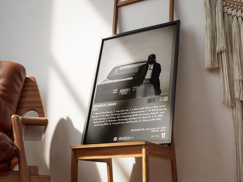 Kendrick Lamar GNX Poster, Kendrick Lamar Gift Poster