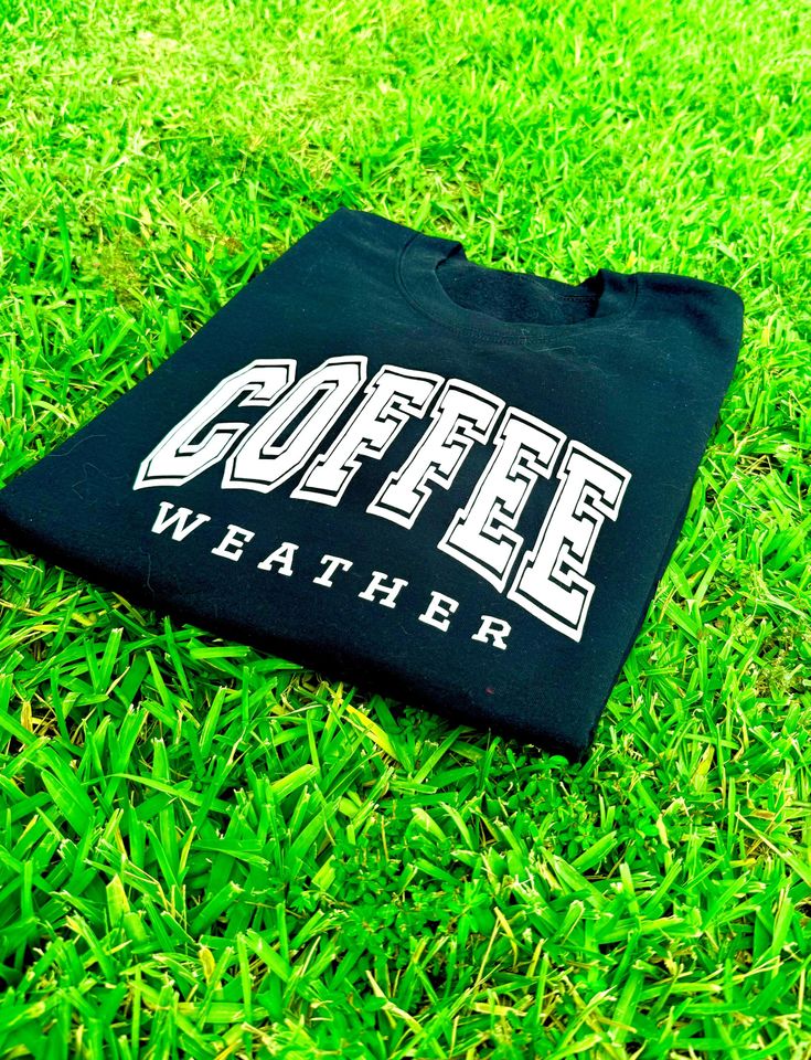 Coffee Weather Puff Sweatshirt, Christmas Puff Shirt, Xmas Lover, Puff Shirt, Embossed Coffee Lover Shirt, Christmas Coffee Puff Sweatshirt