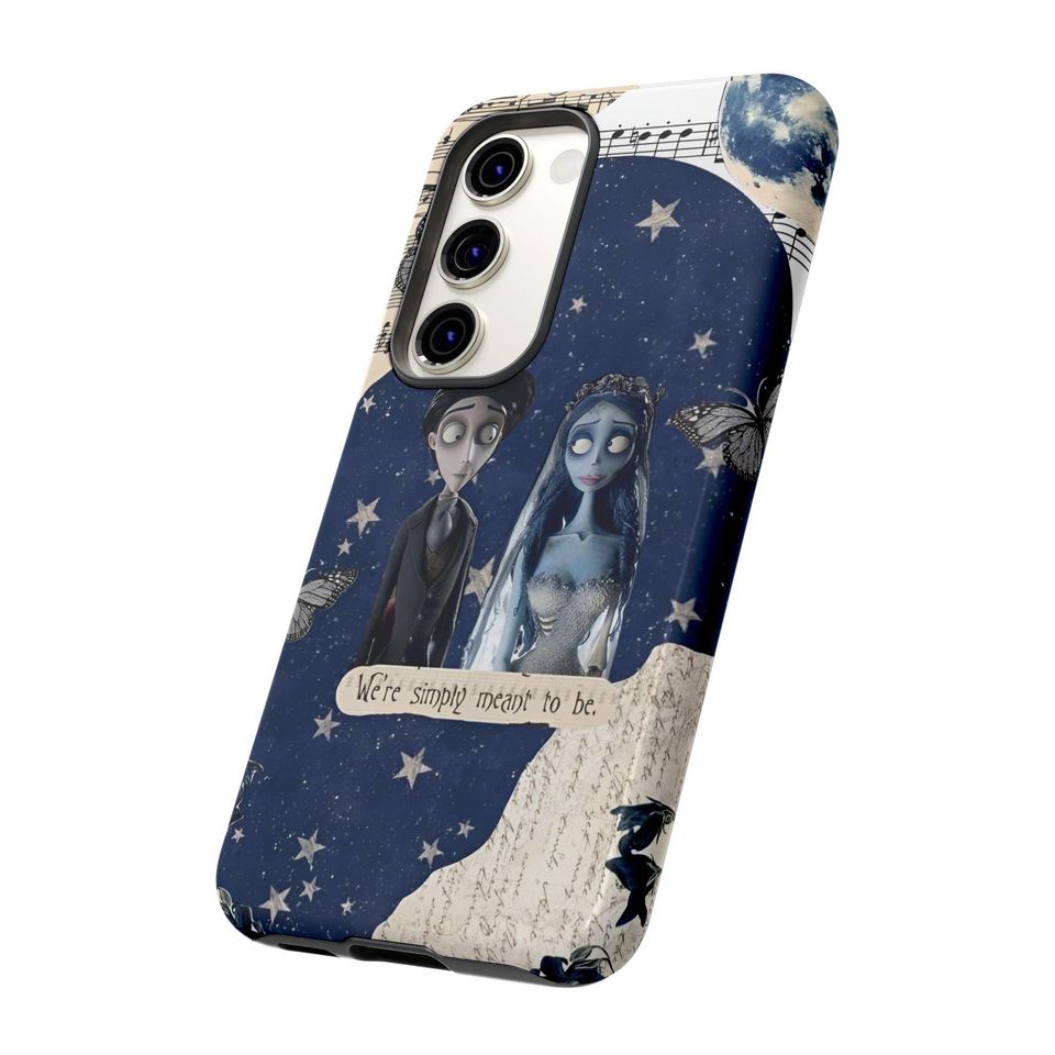 Corpse Bride Design Phone Case, Gothic Skull Cover