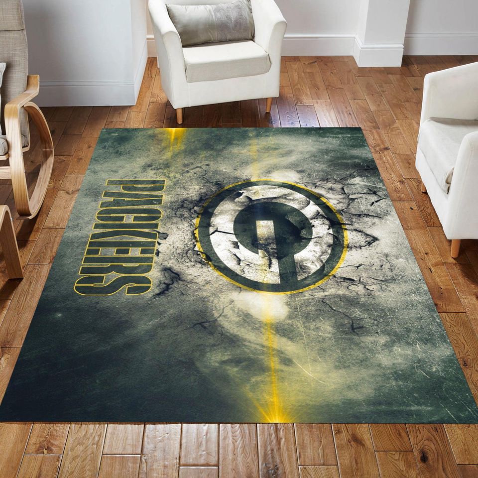 Green Bay Packers football Themed Rug
