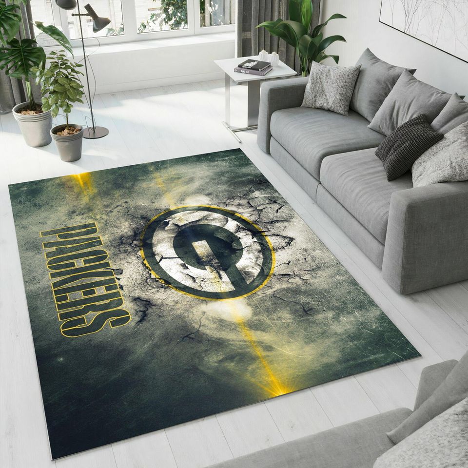 Green Bay Packers football Themed Rug