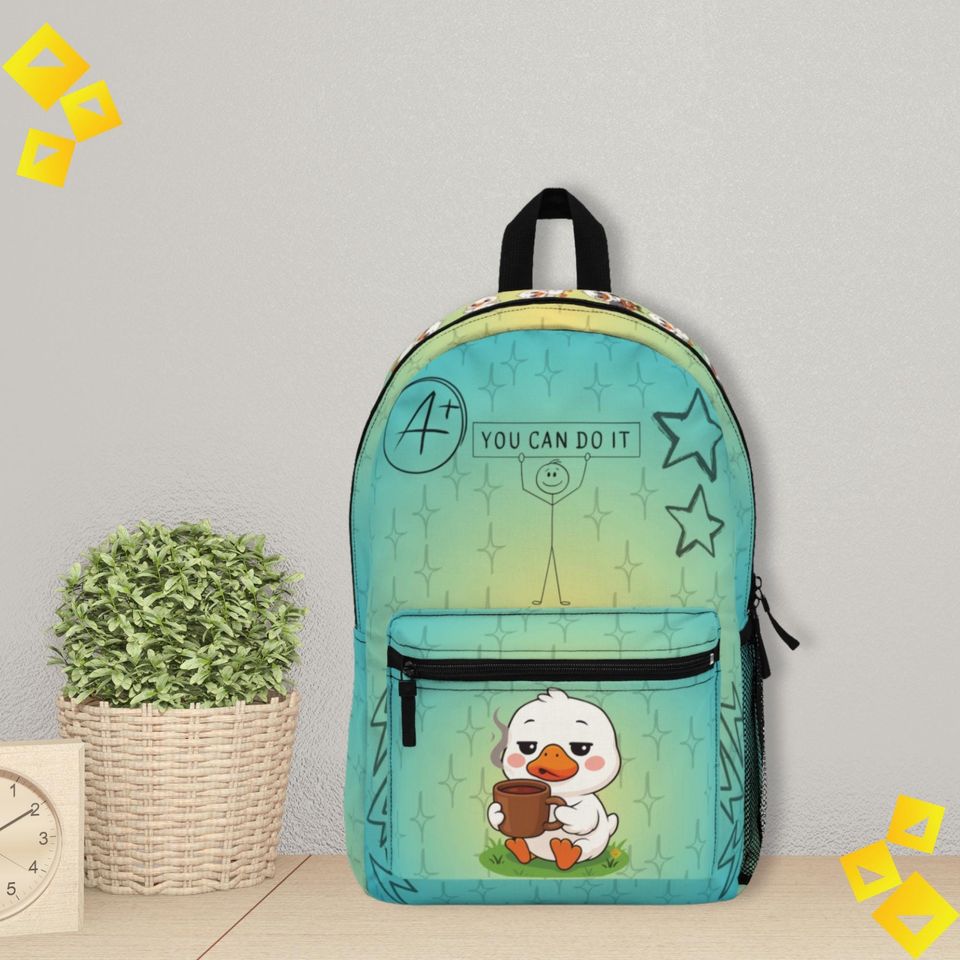 Cute Duck School Backpack for Kids