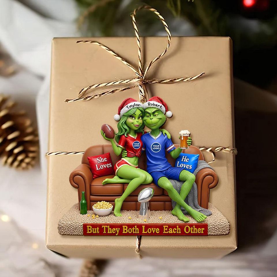 Funny Personalized Football Christmas Ornament  Acrylic Holiday Decor