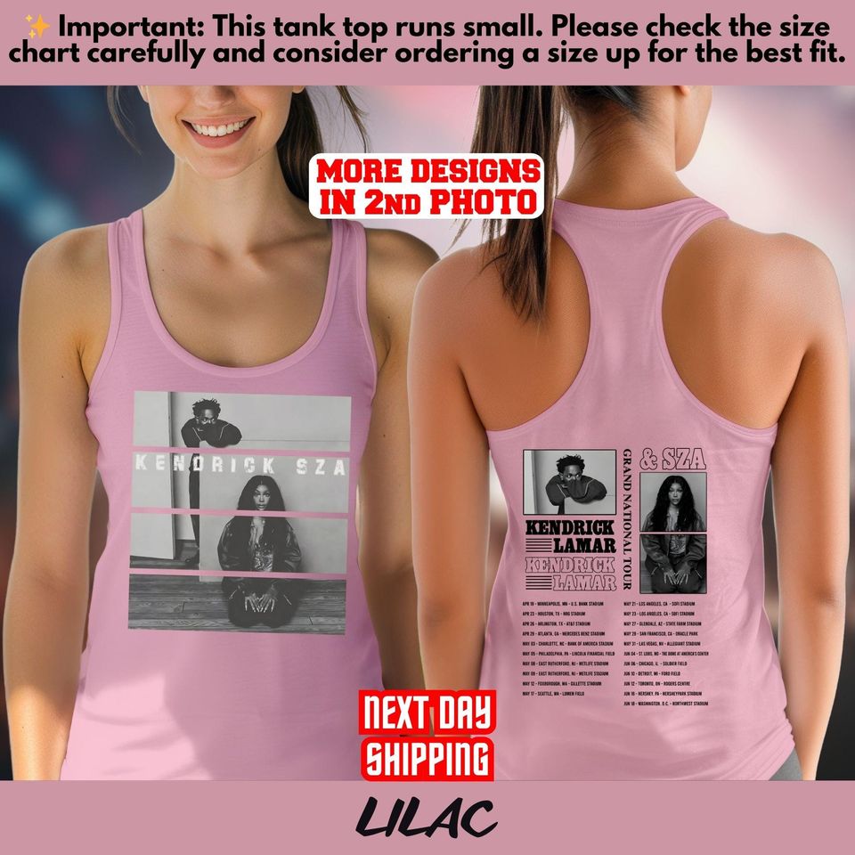 Kendrick Lamar & SZA Tour Double Sided Tank Top