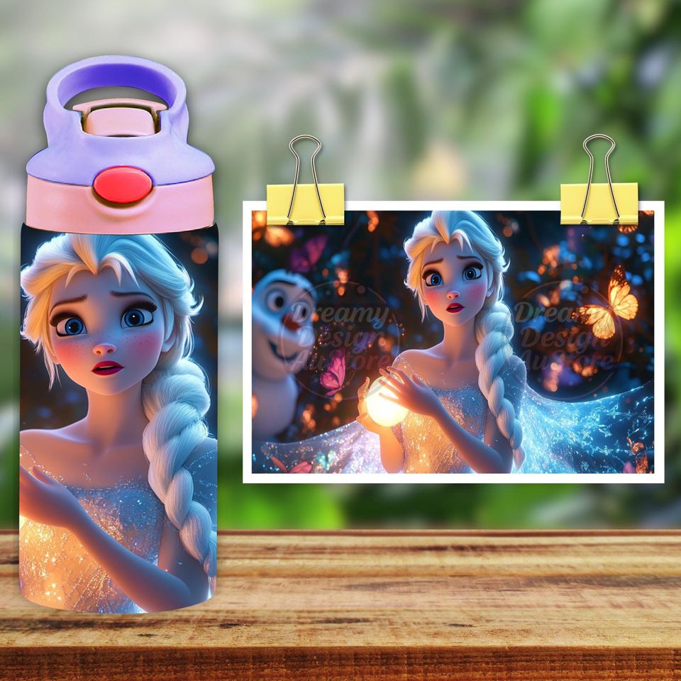 Elsa 12oz Tumbler, Kids 12oz Cup Tumbler, Back To School Gift