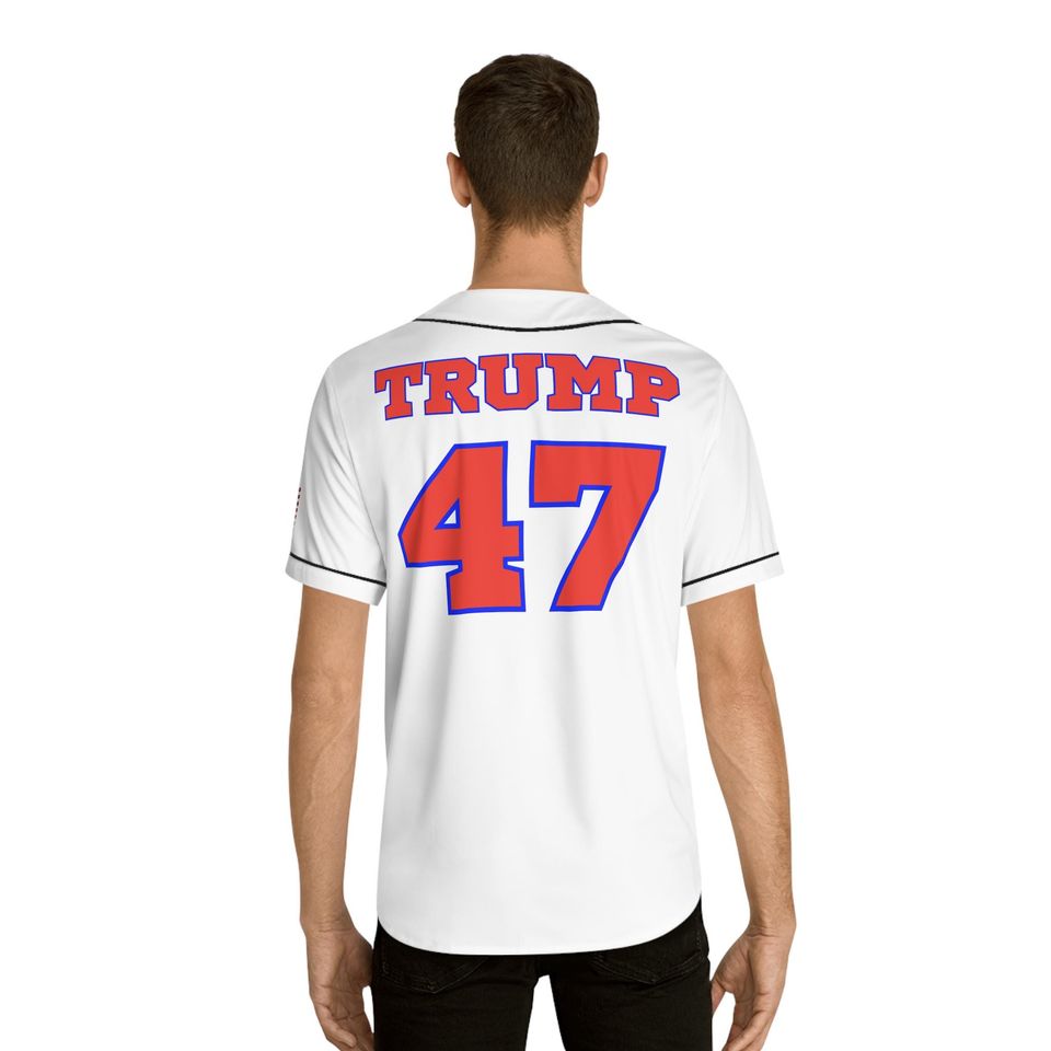 Team Donald Trump Republican Baseball Jersey, 47th President, Vote Red, Republican Shirt, Trump/Vance '24 Tee, America Election T-Shirt