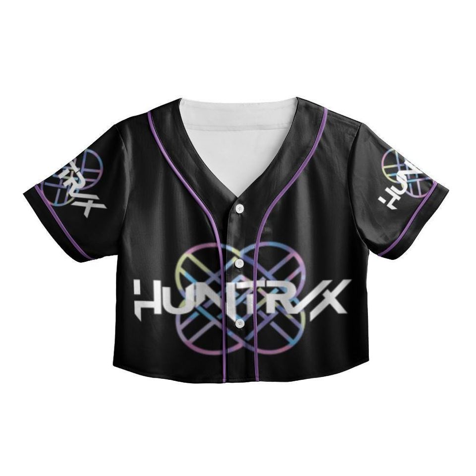 Personalized Huntrix Jersey, Kpop Demon Hunters Crop top Baseball Jersey