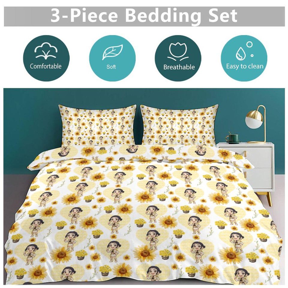 Zoey KPOP Demon Hunters 3-Piece Bedding Set