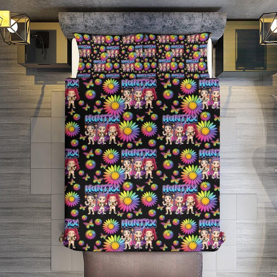 KPOP Demon Hunters  3-Piece Bedding Set - Huntrix