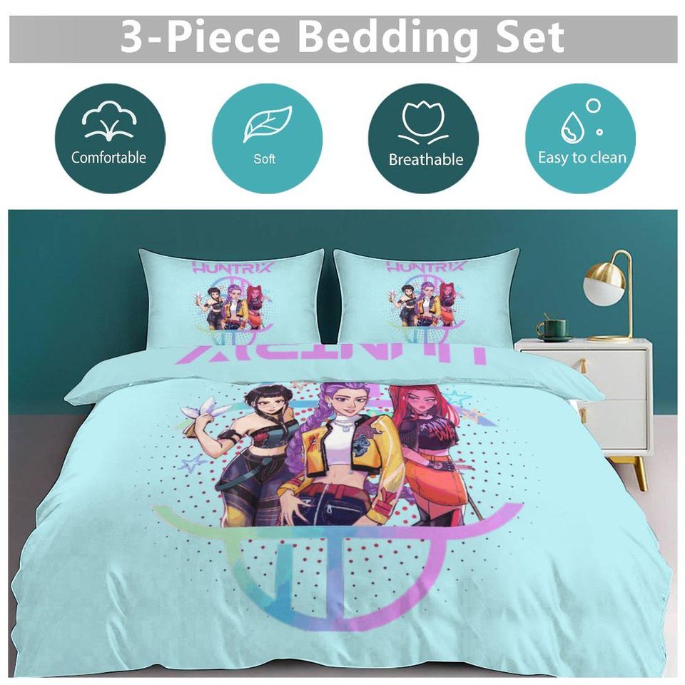 Huntrix KPOP Demon Hunters Bedding Set