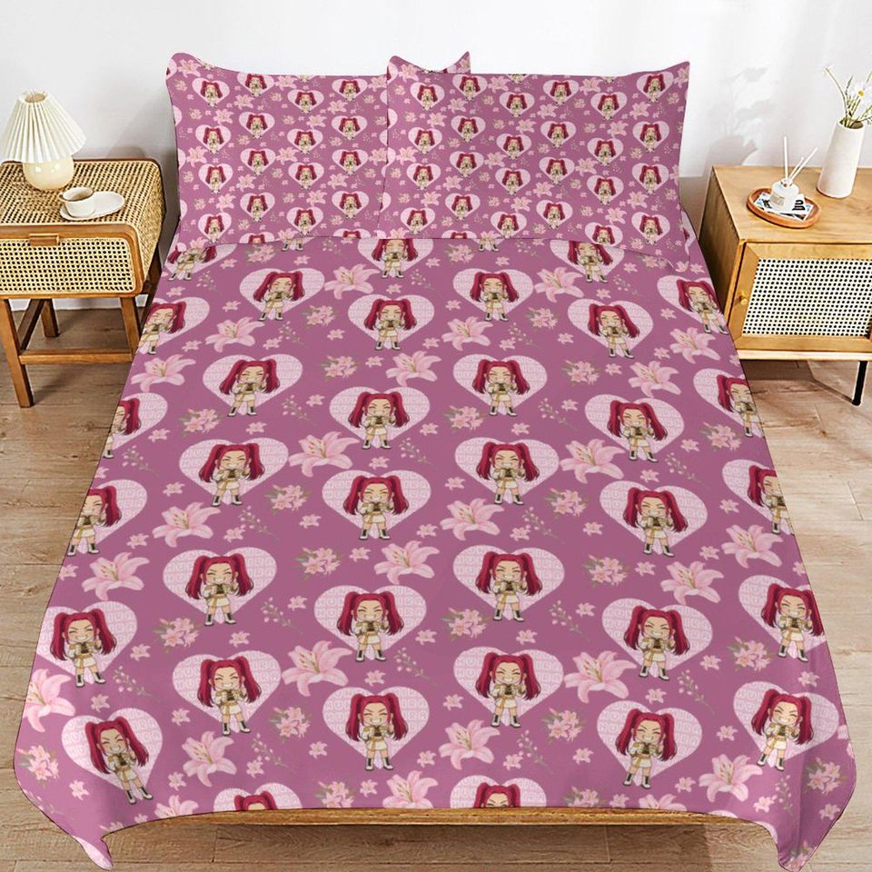 KPOP Demon Hunters 3-Piece Bedding Set-90"x90"/ 229x229cm