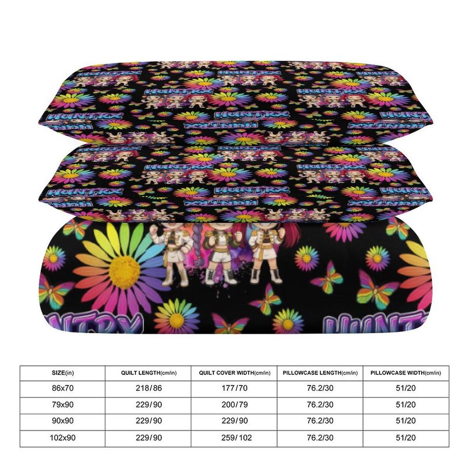 KPOP Demon Hunters  3-Piece Bedding Set - Huntrix