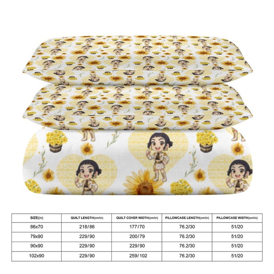 Zoey KPOP Demon Hunters 3-Piece Bedding Set