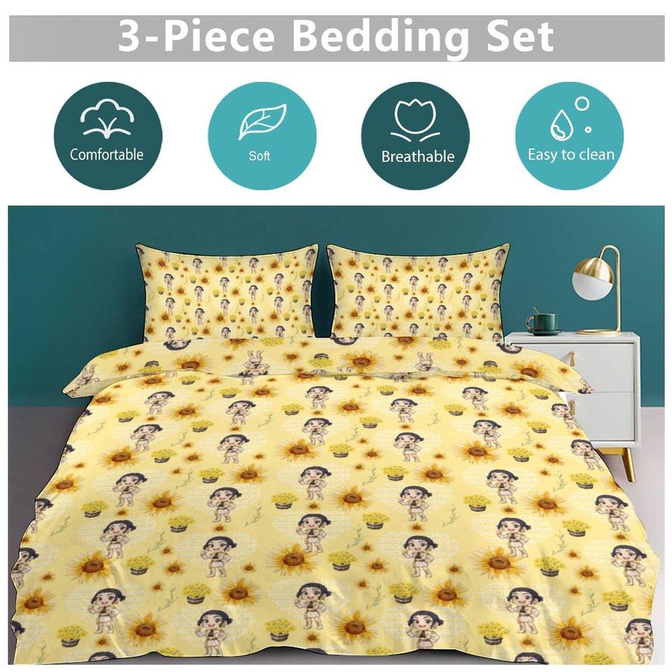 Zoey KPOP Demon Hunters 3-Piece Bedding Set