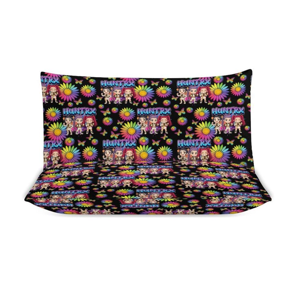 Huntrix KPOP Demon Hunters 3-Piece Bedding Set