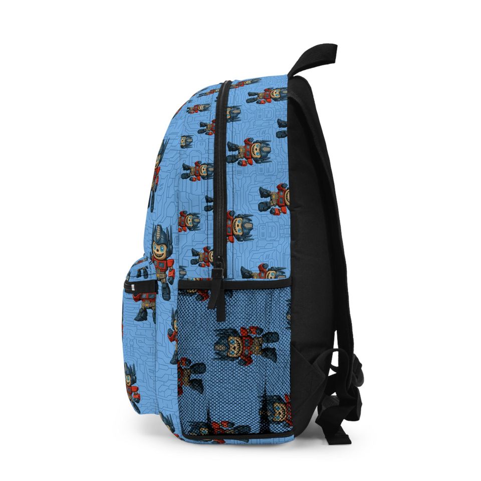 Labubu Transformer Backpack, Kids School Bag, Fun Robot Theme, Children's Travel Knapsack