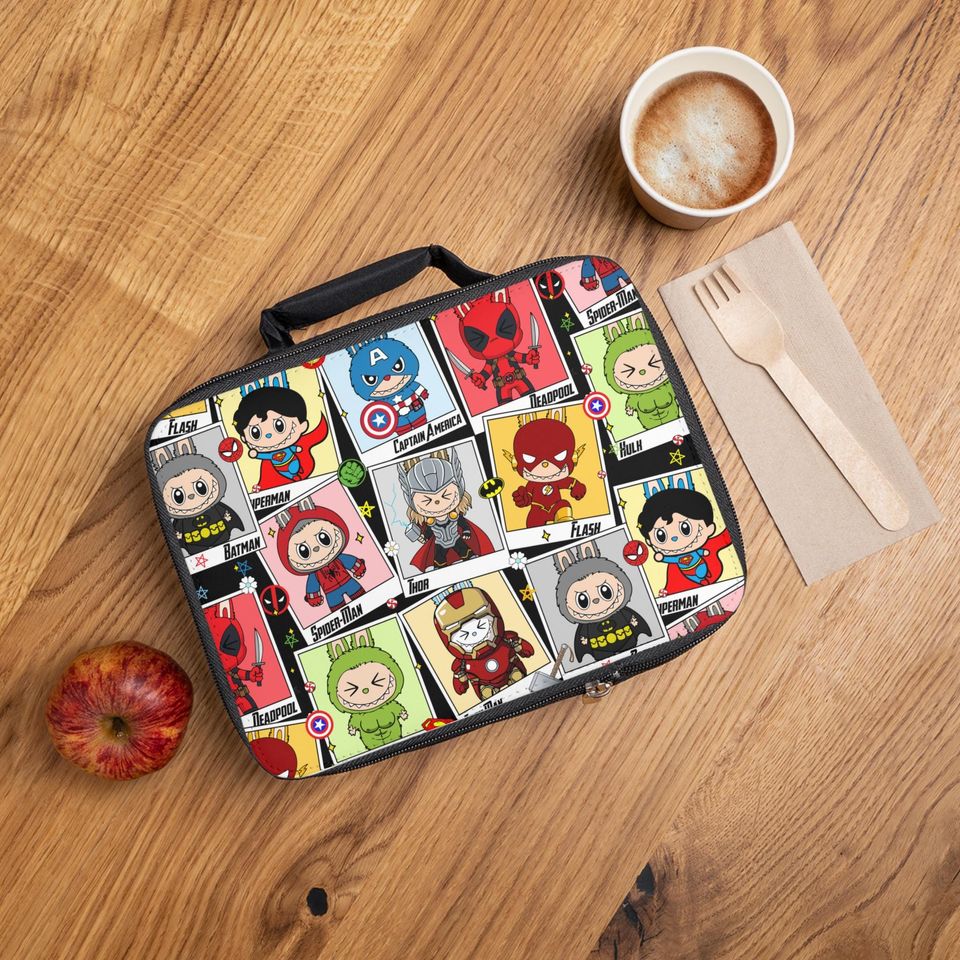 Labubu Lunch Bag - Super Hero Themed - School Ready!