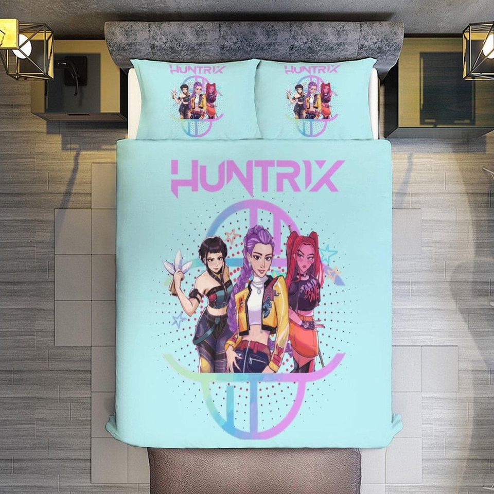 Huntrix KPOP Demon Hunters Bedding Set