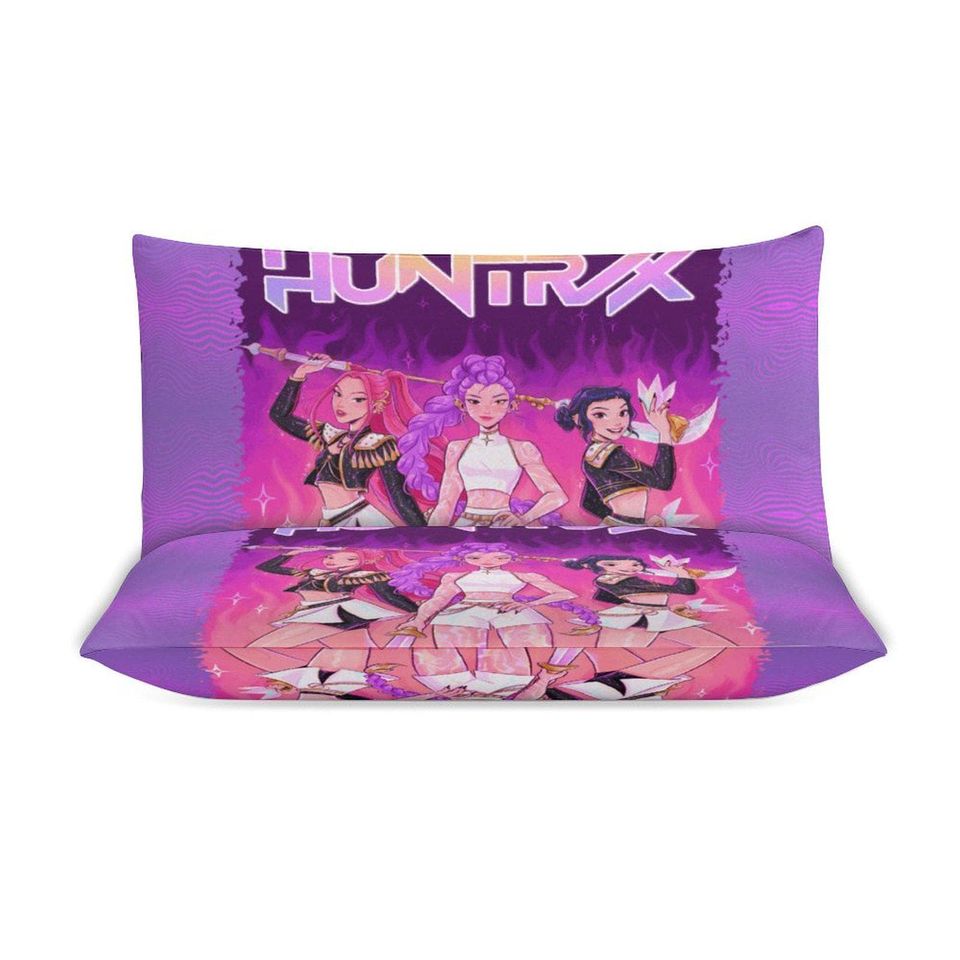 KPOP Demon Hunters 3-Piece Bedding Set- Huntrix