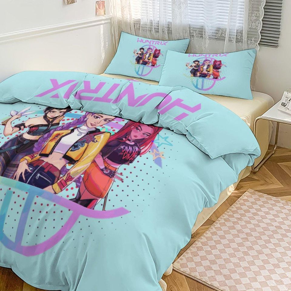 Huntrix KPOP Demon Hunters Bedding Set