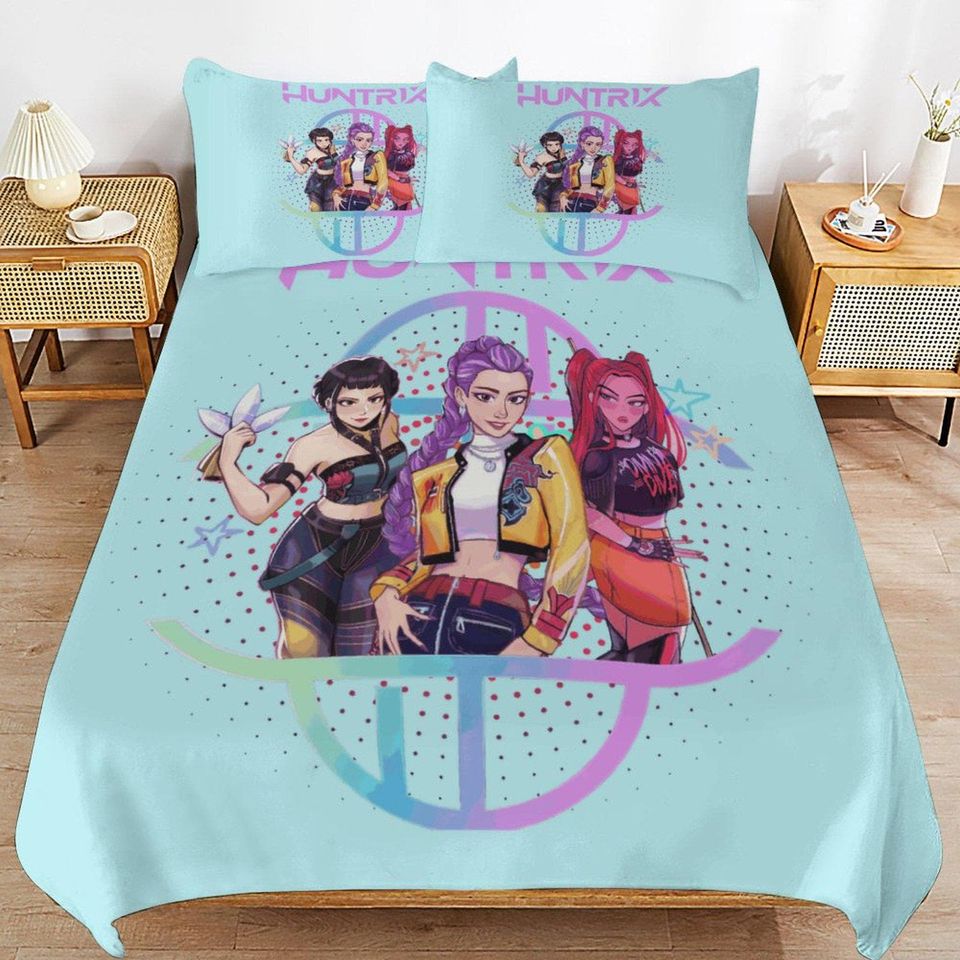 Huntrix KPOP Demon Hunters Bedding Set