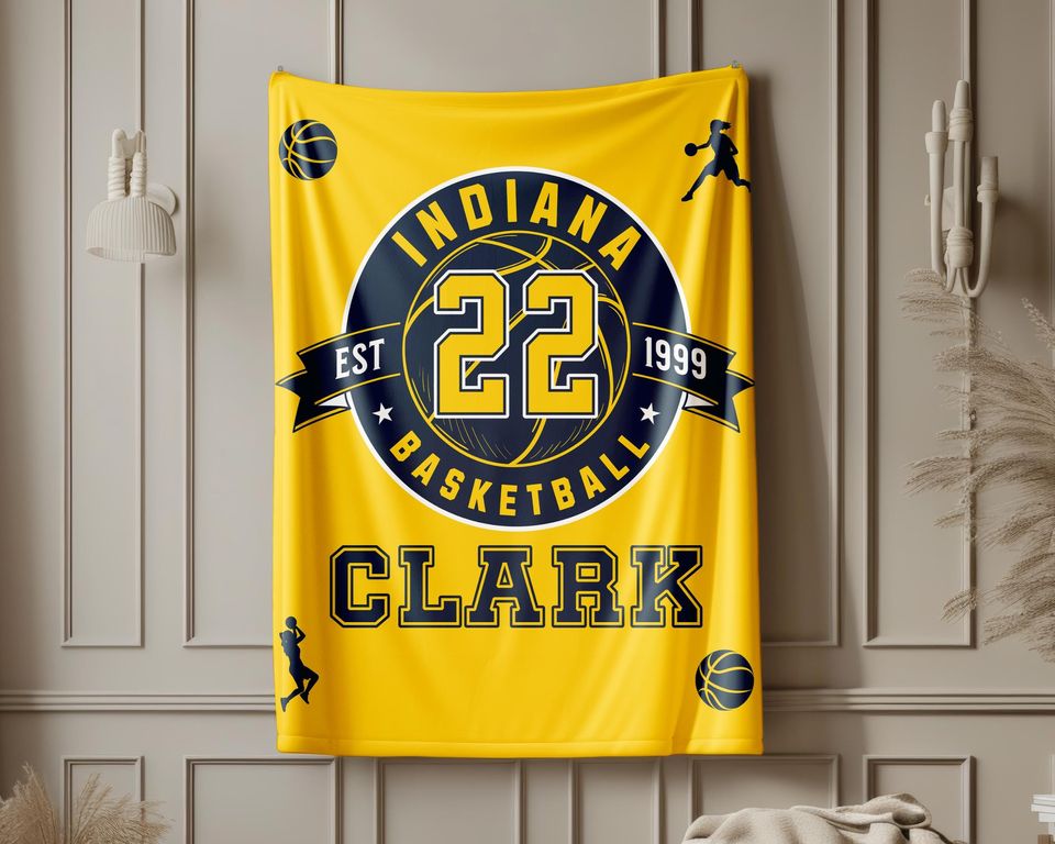 Caitlin Clark Indiana Basketball Blanket