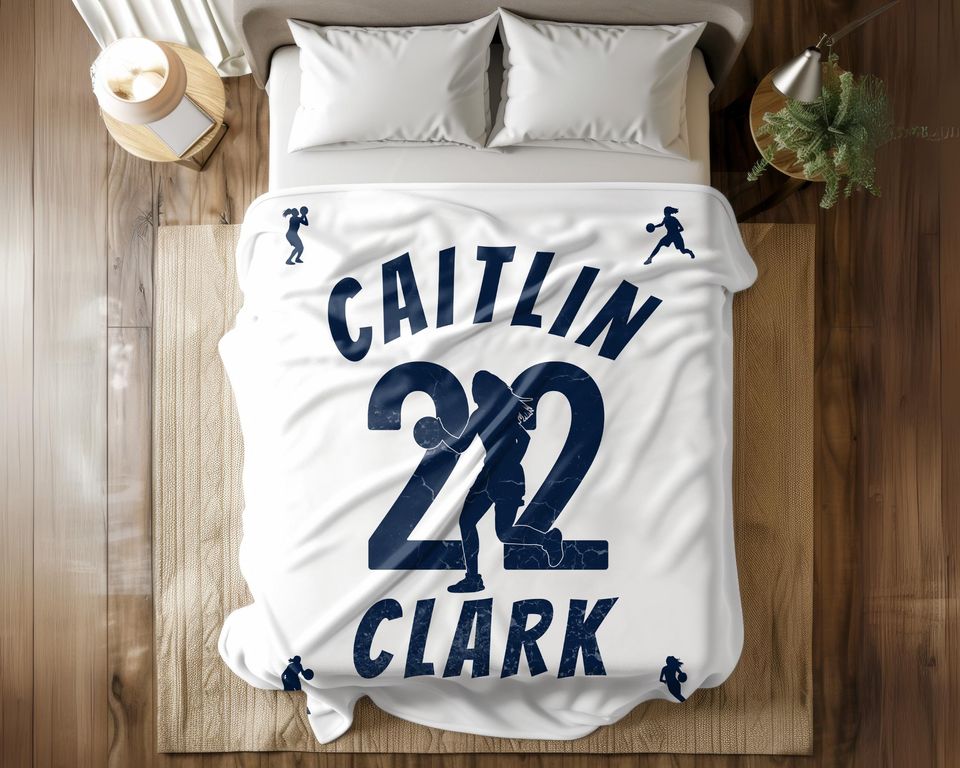 Caitlin Clark #22 Plush Velveteen Blanket