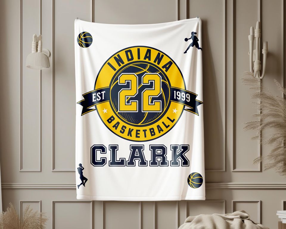 Caitlin Clark Indiana Basketball Blanket