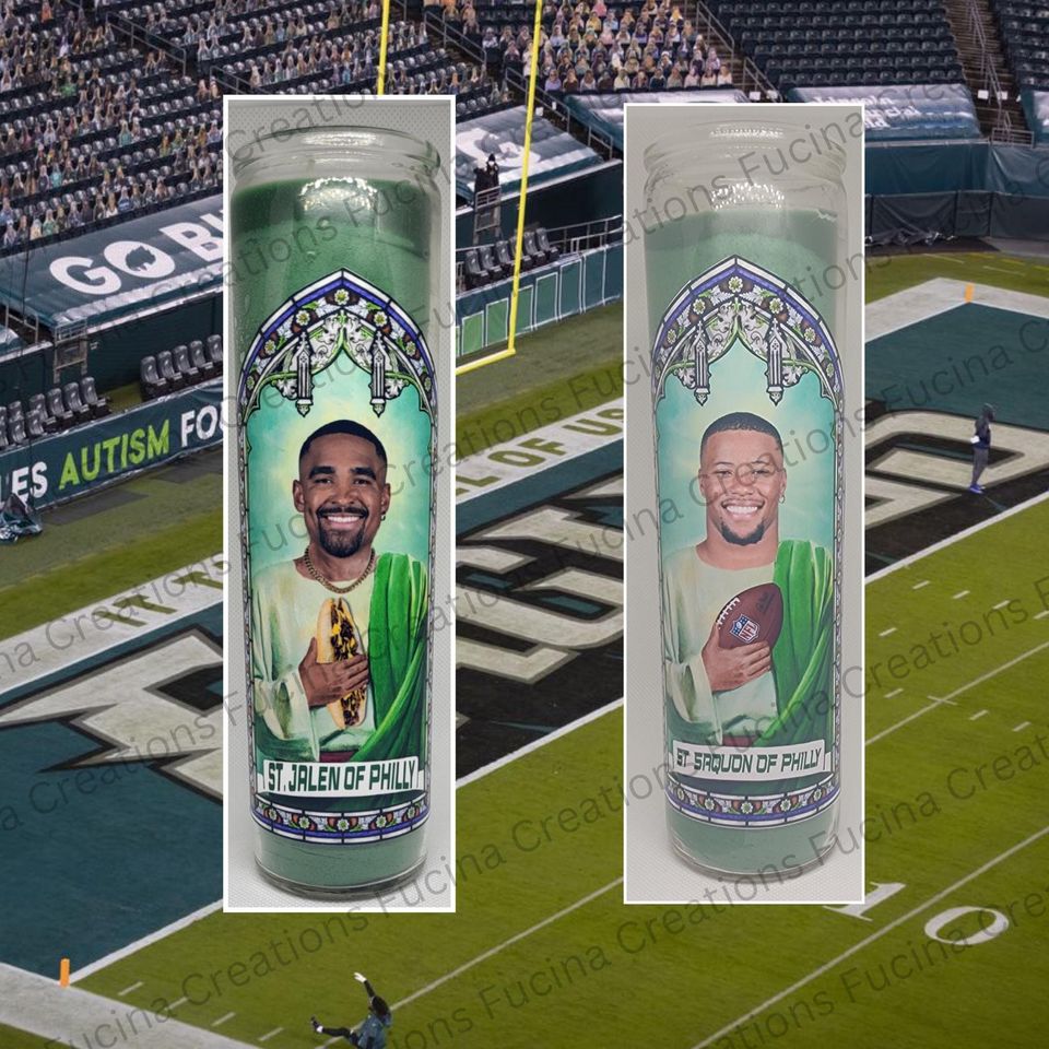 Football Player Prayer Candles