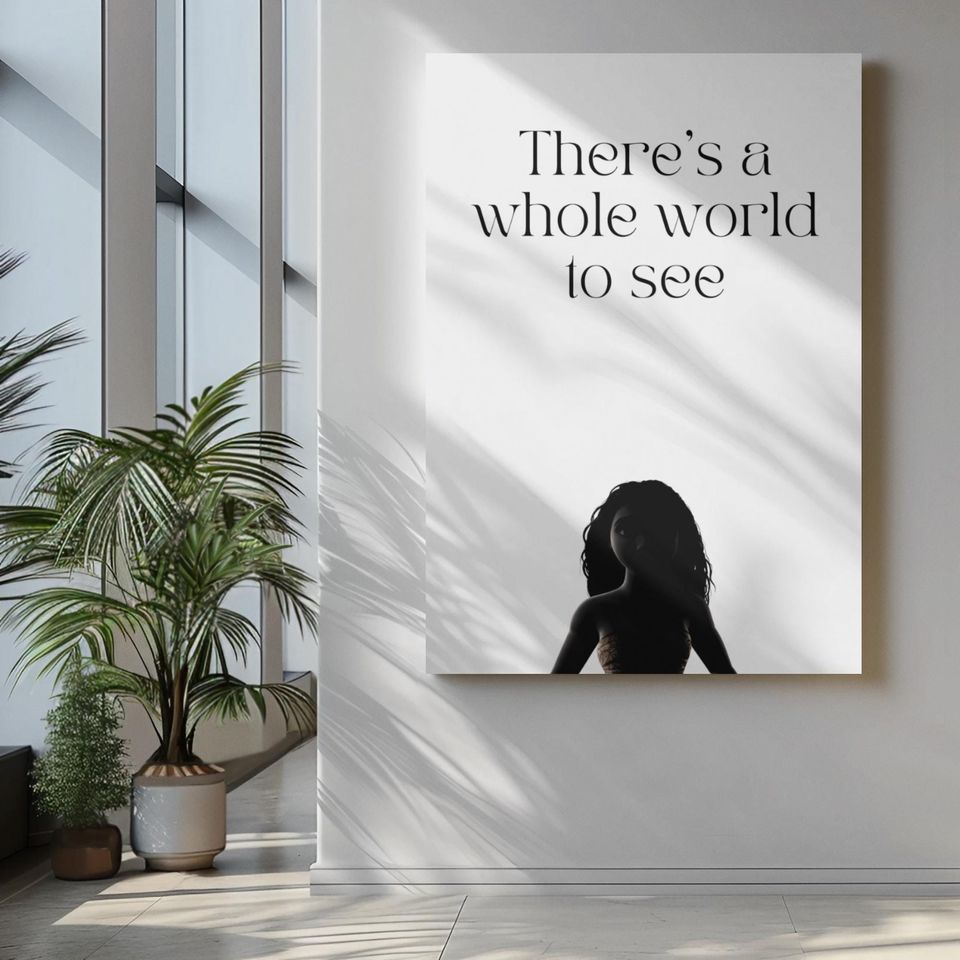 Disney Moana Poster, Moana movie quote Poster