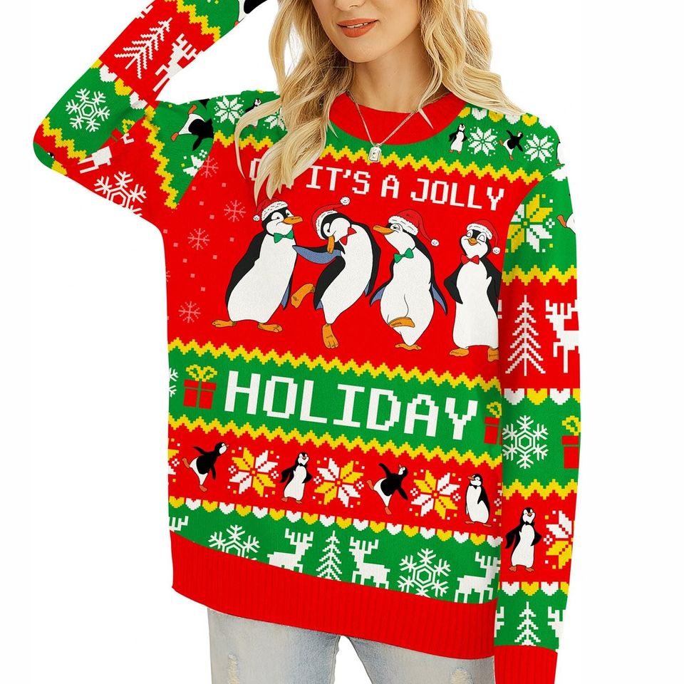 Mary Poppins Penguin Ugly Sweatshirt | Ugly Christmas Sweatshirt