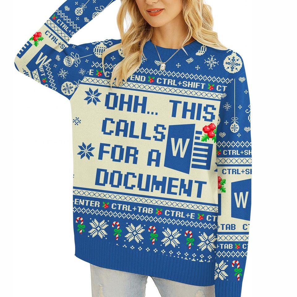 Ohh This Calls For A Spreadsheet Ugly Sweater, Excel Freak In The Sheets Ugly Christmas