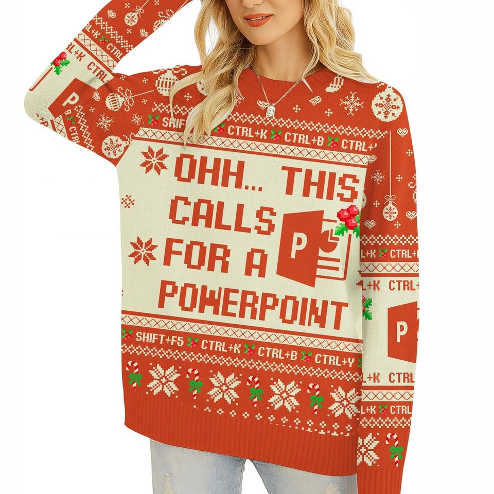 Ohh This Calls For A Spreadsheet Ugly Sweater, Excel Freak In The Sheets Ugly Christmas
