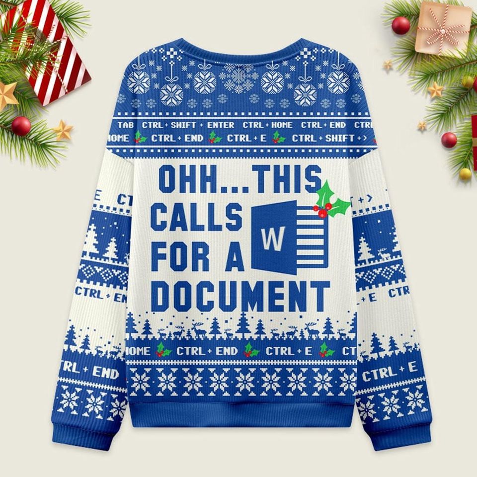 Ohh This Calls for a Document Ugly Christmas Sweater