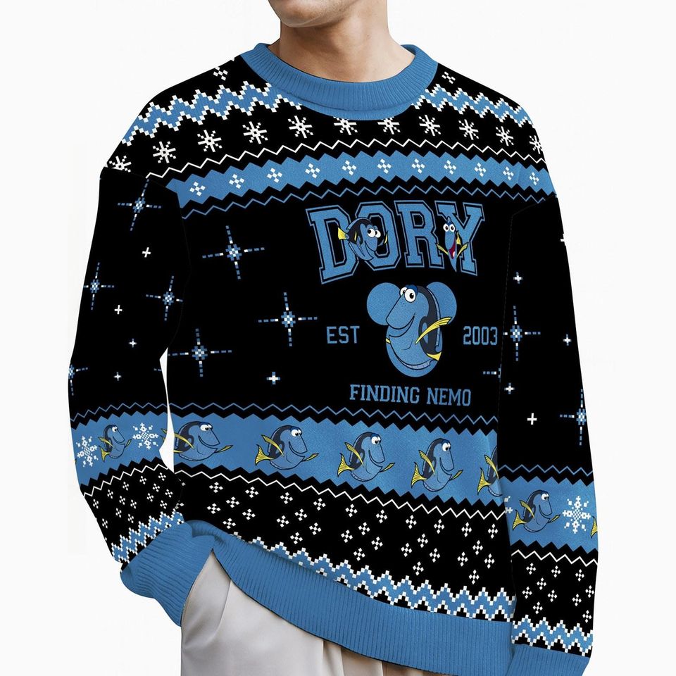 Dory Finding Nemo Christmas Ugly Sweater, Finding Dory Christmas Sweatshirt