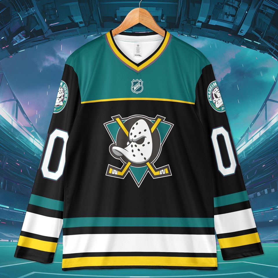 Custom Mighty Ducks Movie Ice Hockey Jersey