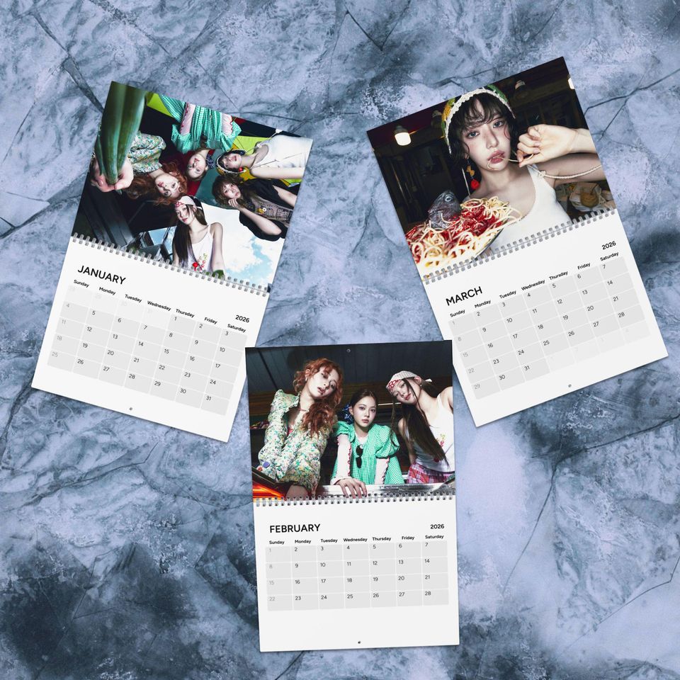 Le Sserafim Spaghetti Kpop 2026 Calendar